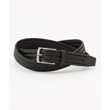 【キングサイズ・イタリア素材・ストレッチ・日本製】レザーメランジストレッチベルト