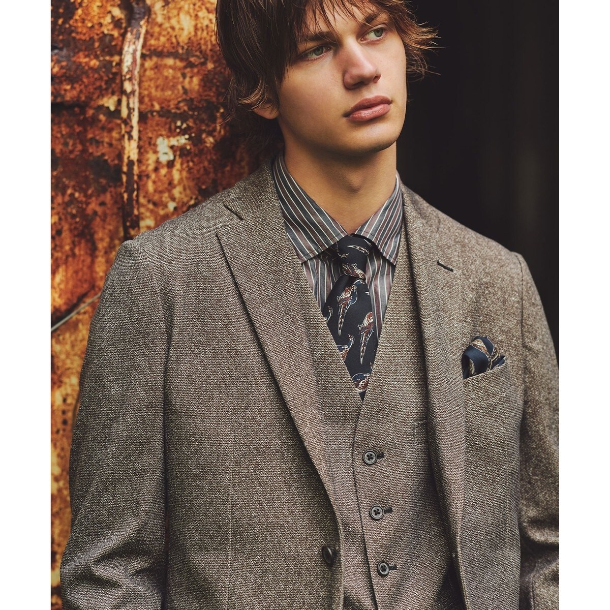 ジョセフアブード テーラードジャケット LL リネン JOSEPH ABBOUD ジョセフアブード(JOSEPH ABBOUD) メンズ テーラードジャケット