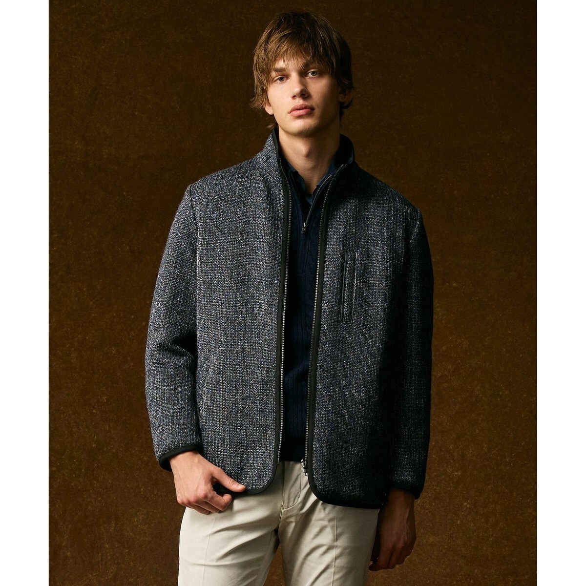 新品 2022AW JOSEPH ABBOUD ムートン ボンバー ジャケット nane】ムートンフライトブルゾン | Remind me and forever(リマインド