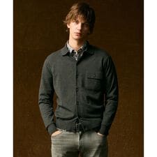 【チクチクしない/イージーケア/3シーズン対応/サスティナブル】SNOWY  シャツカーディガン