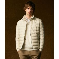 【軽量/サスティナブル素材/ECO撥水/インナーダウンにも】ナイロンスラブタフタダウンブルゾン