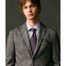 【日本製・Holliday&Brown】クレストパターンジャカードネクタイ