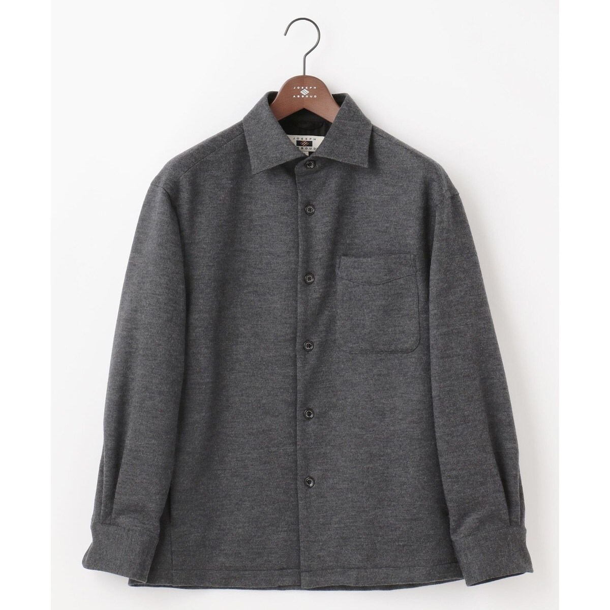 軽量/ストレッチ/尾州が誇る上質素材 】ウールミルドジャージーシャツ