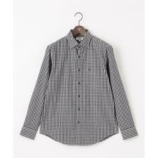 【綿100％】メランジギンガムチェック シャツ