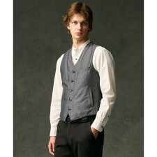 ジョセフアブード(JOSEPH ABBOUD)の【保温/軽量/撥水/ダウンの吹き出しを防ぐキルトレスダウン】ADSインターレース ダウンベスト