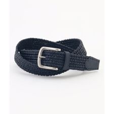 【イタリア素材・ストレッチ・日本製】メランジラウンドコードレザーベルト　26SSモデル