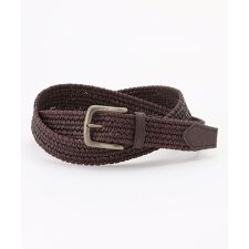 【キングサイズ・イタリア素材・ストレッチ・日本製】メランジラウンドコードレザーベルト 26SSモデル