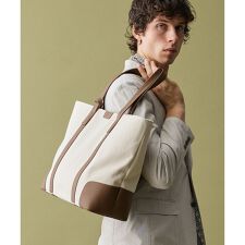 【軽量/バッグINバッグ付き】ヘリンボンキャンバス トートバッグ