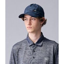 【ECO撥水・軽量・パッカブル】エンボスストレッチプリント キャップ