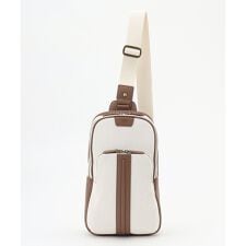 【軽量/コンパクト】 ヘリンボンキャンバス ボディバッグ