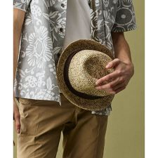 【サイズ調整可】ラフィアメランジ ハット