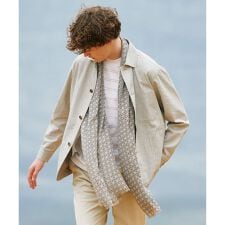 【キングサイズ・清涼/ドライタッチ/ストレッチ】スラブストレッチ ブルゾン