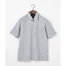 【フランス産リネン×日本の技術・清涼感】ノルマンディリネントップジャージ ジップ ポロシャツ