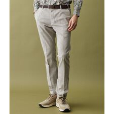 【ウエストも伸びる!/清涼/ストレッチ】スラブストレッチ パンツ