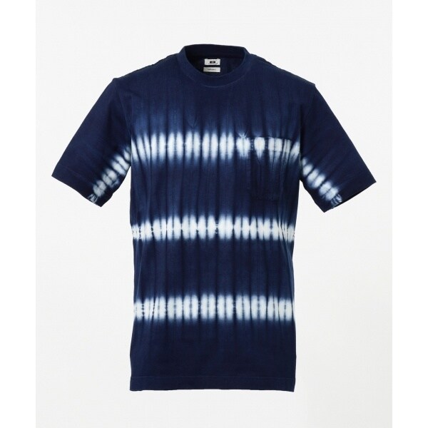 新品 定価3.3万 ジョセフアブード 琉球藍 手染 半袖 カットソー 3L(XL以上) 紺 【I43101】 JOSEPH ABBOUD Tシャツ 沖縄 日本製 日本製・琉球藍染め藍染絞りＴシャツ | ジョセフアブード(JOSEPH