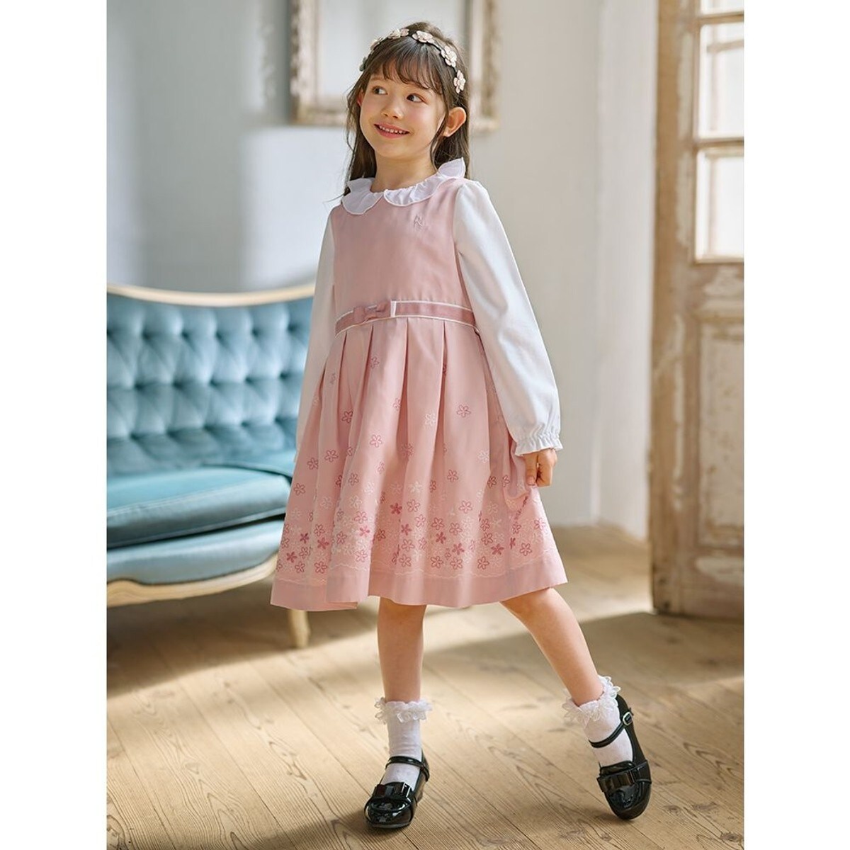 110-140cm】サクラサク ワンピース | 組曲(KUMIKYOKU) | マルイウェブ