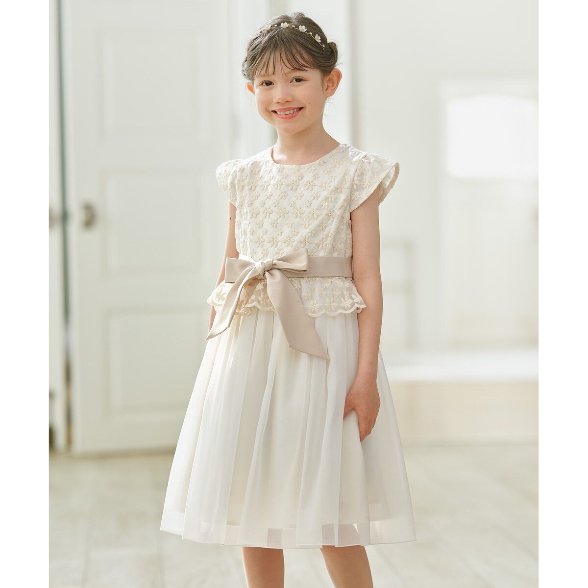 【美品】組曲ドレス130〜140 組曲｜【110-140cm】フラワーレース ドレス | Rakuten Fashion