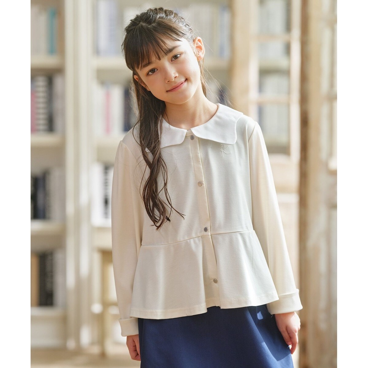 美品☆組曲 150 ワンピース ニットジャケットカーディガン ブラウス セット 美品☆組曲 150 ワンピース ニットジャケットカーディガン