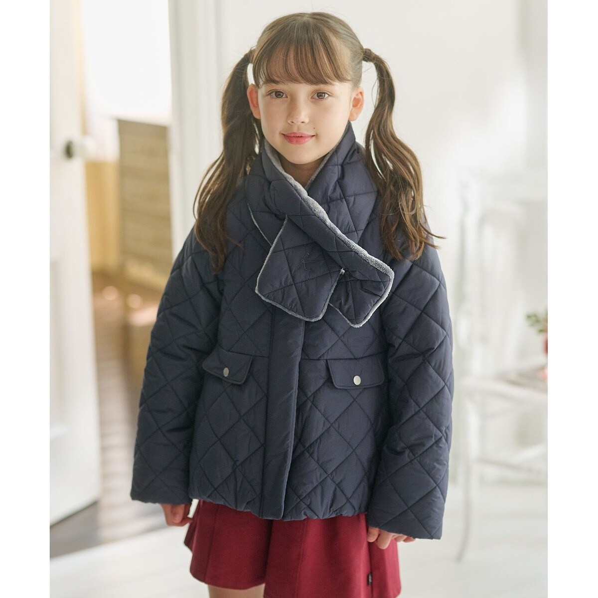 【未使用品】 組曲Kids ピュルテ 定番 濃紺ジャケット 金ボタン付 130 組曲（キッズ）(KUMIKYOKU KIDS) その他アウター・ジャケット の