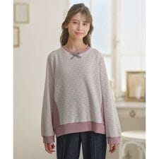 組曲(KUMIKYOKU)の【150-160cm】 フロストフラワージャガード トレーナー