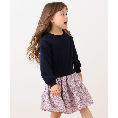 １００ １３０ｃｍ 花柄 ドッキングワンピース エニィファム Any Fam ファッション通販 マルイウェブチャネル Ca000 032 96 01