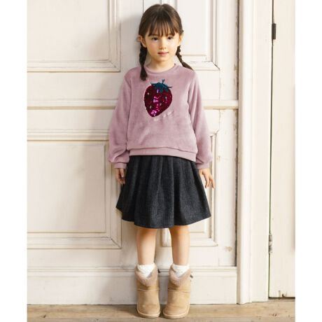 １６ ２２ｃｍ べロアリボン フェイクムートンブーツ エニィファム Any Fam Sez3bw0400 ファッション通販 マルイウェブチャネル