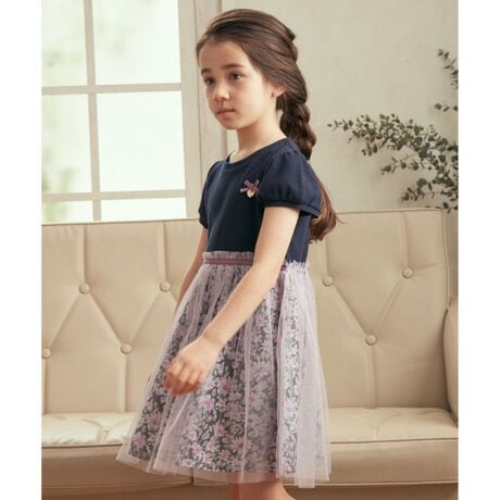 花柄ドッキング ワンピース エニィファム Any Fam ファッション通販 マルイウェブチャネル Cb001 510 80 01