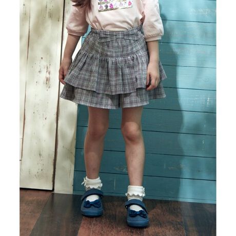 チェック柄 花柄 フリルキュロット | エニィファム(any FAM) | マルイ  