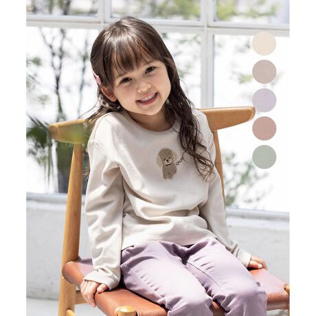 オーガビッツアニマル刺繍 長袖Tシャツ | エニィファム(any FAM 