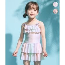 エニィ(ANY)の総柄フリルワンピース水着