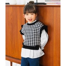 ニットベストレイヤードチュニック