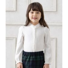 スタンドカラーブラウス