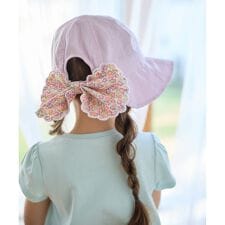 日よけ付き リボン ハット