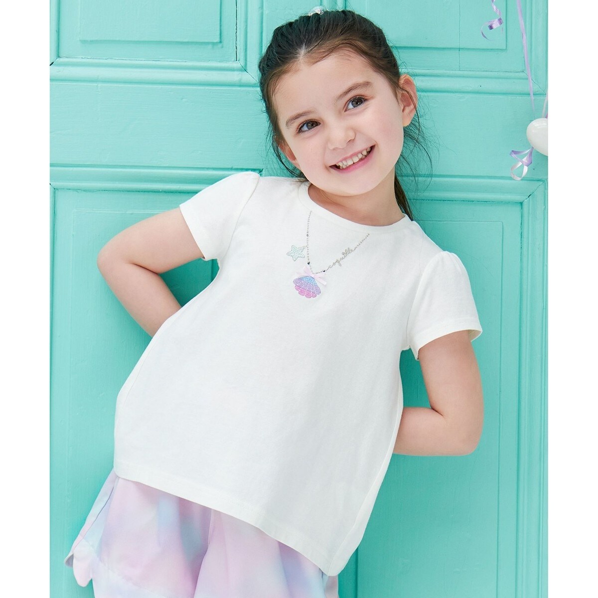 any FAM Tシャツ 120cm フリル袖　ユニコーン any FAM Tシャツ 120cm フリル袖ユニコーン