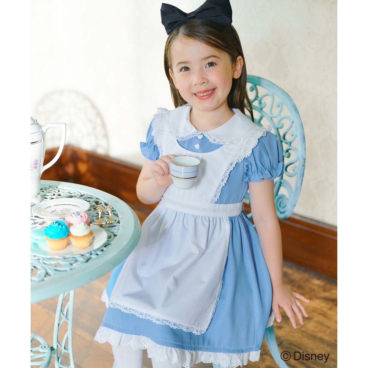 美品ファリア　アリスワンピース　90 美品ファリア アリスワンピース 90 any FAM｜【ディズニー