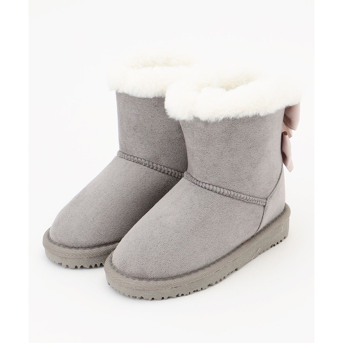 any FAM KIDS ベージュ リボン付きブーツ サイズ20センチ any FAM｜リボンスノーブーツ | Rakuten Fashion(楽天