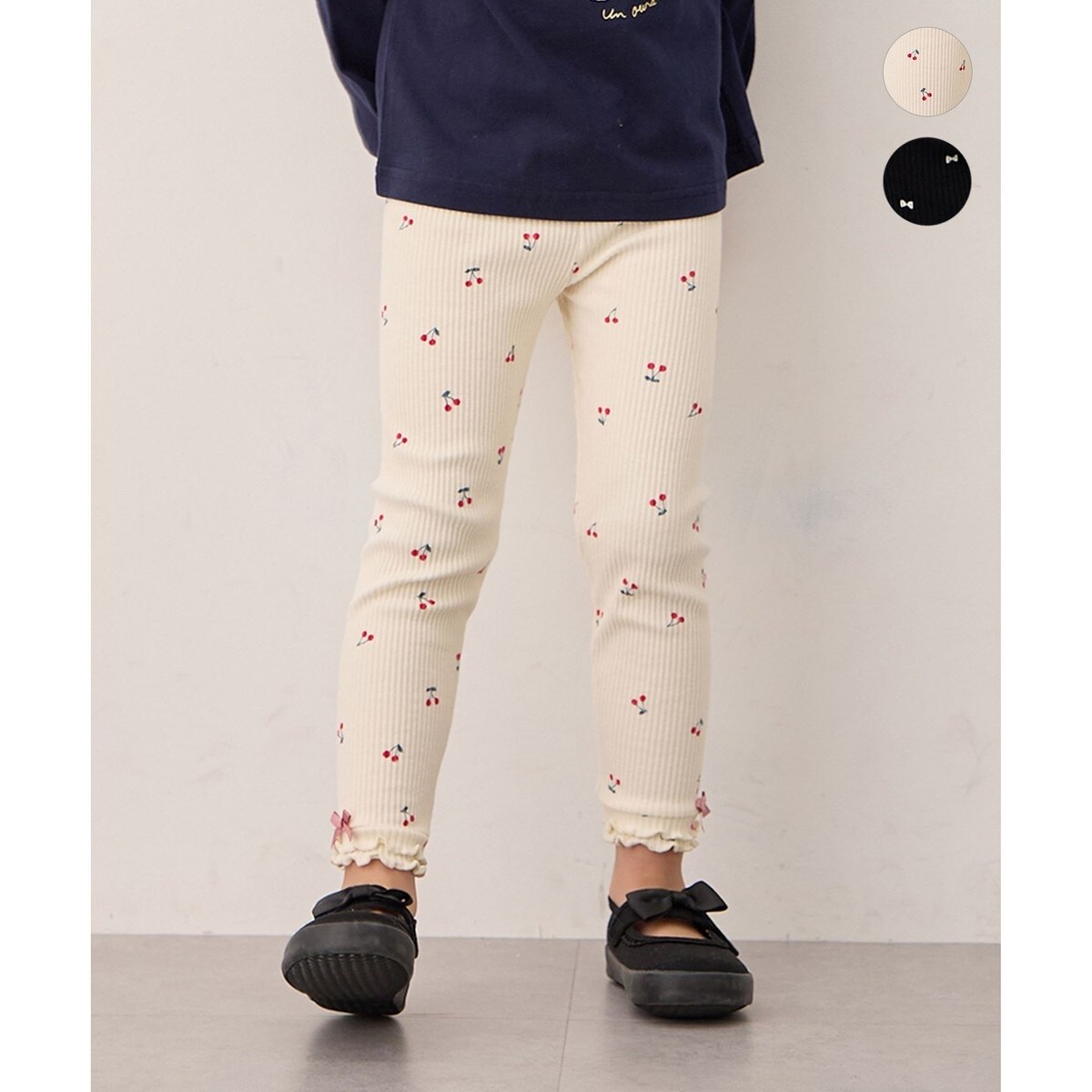 総柄テレコ レギンス