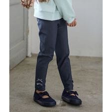 裾リボン 無地レギンス