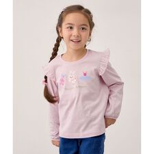 おけいこモチーフ刺繍入り 長袖Tシャツ