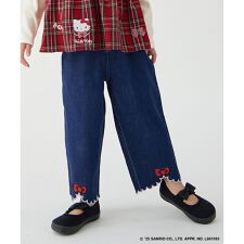 【ハローキティ×ANY KIDS】デニムワイドパンツ