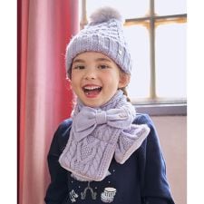 ケーブルニット帽