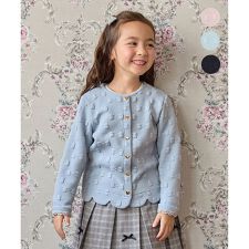 リボン ジャガード カーディガン