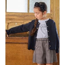 リボン ジャガード カーディガン