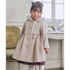 【フード取り外し可能】ウールライクコート