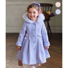 【フード取り外し可能】ウールライクコート