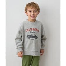 アニマルプリント 裏毛トレーナー