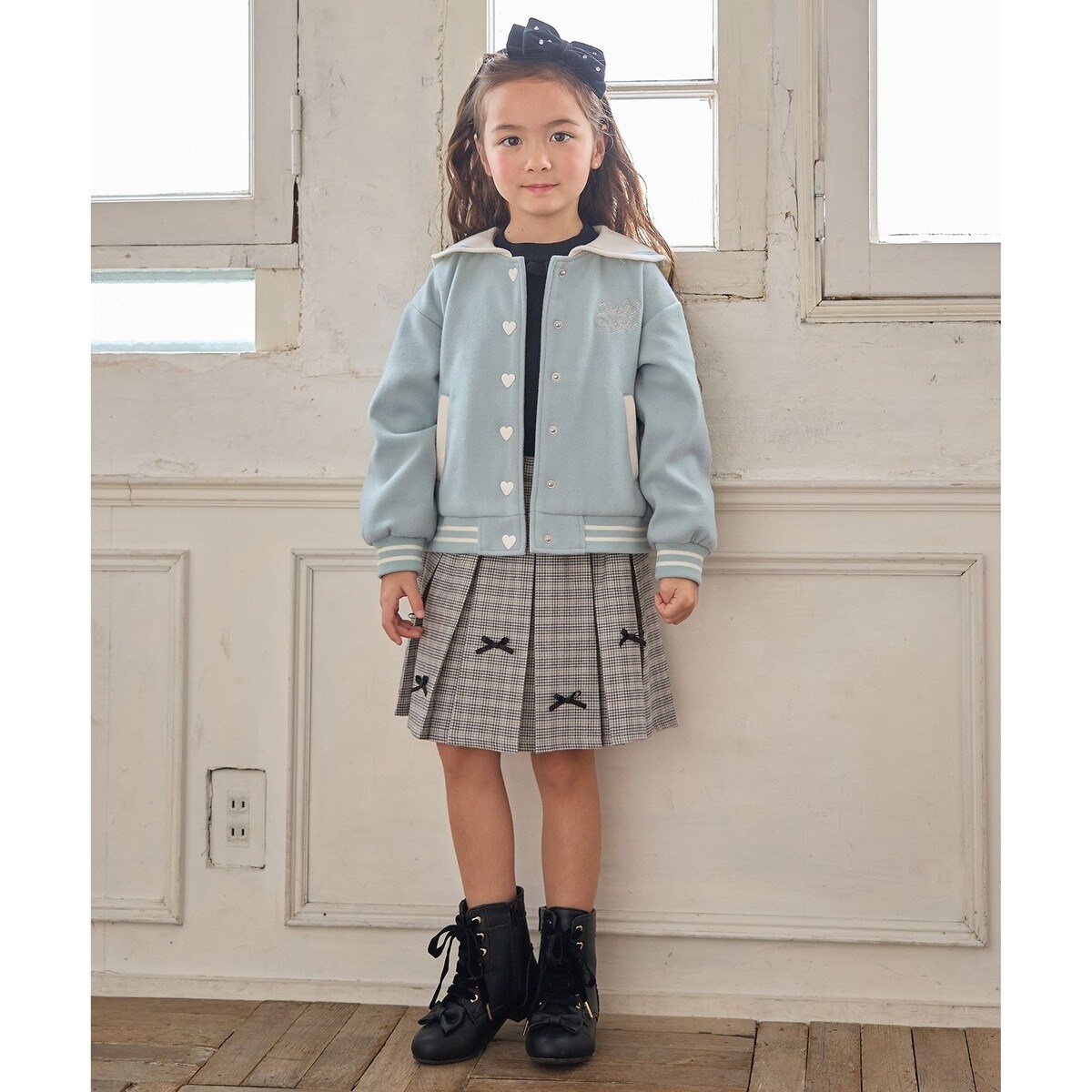 KONOMiスクールスタジャン ［新品未使用］レディース　ネイビー／白　袖本革 セーラースタジャン | エニィ(ANY) | マルイウェブチャネル