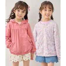 【フード取り外し/洗濯機可能】撥水加工リバーシブルゾン