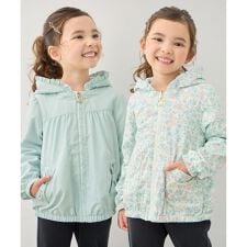 【フード取り外し/洗濯機可能】撥水加工リバーシブルゾン