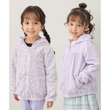 【フード取り外し/洗濯機可能】撥水加工リバーシブルゾン